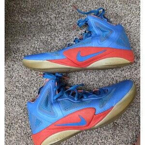 Nike Zoom Hyperfuse 2011 PE Russell Westbrook Size 10.5 Blue Orange Mesh GUC